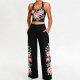 Women's Casual Floral Retro Style Two-Piece Set