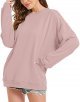 Basic Oversized Hoodies for Women Solid Color Boyfriend Hooded Sweatshirt Baggy Plain Pullover Loose Fit Unisex Tops